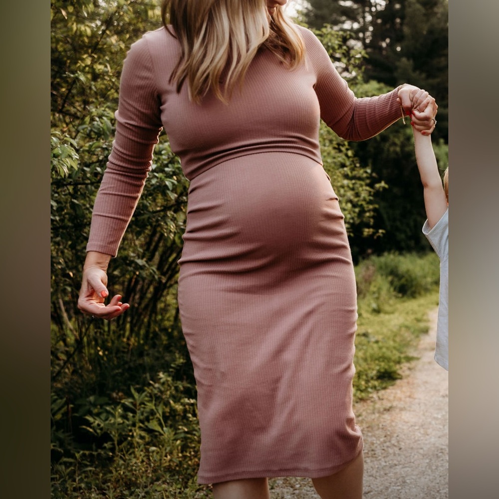 Angel Maternity two-piece set: dress and l/s top